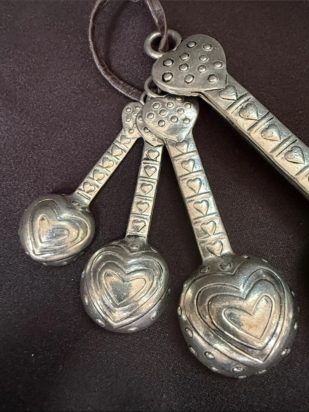 GANZ Silver-Tone Heart Measuring Spoon Set